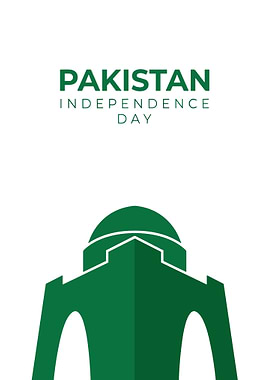 Pakistan Independence Day Minimalist Design