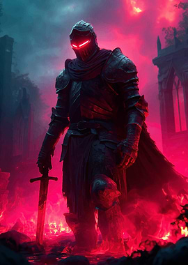 Dark Knight Glowing Eyes