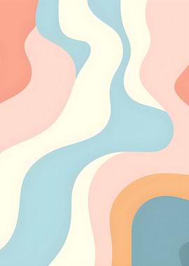 Abstract Pastel Swirls