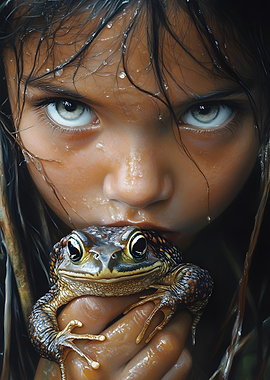 Girl with Frog