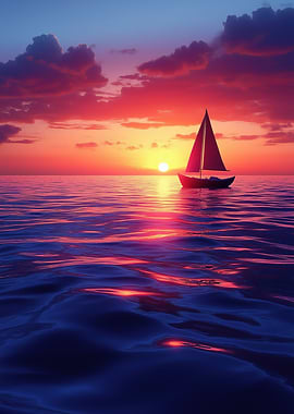 Sailboat at Sunset