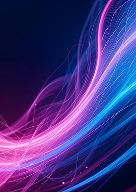Abstract Neon Light Streaks