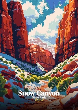 Snow Canyon State Park Illustration