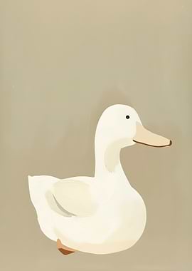 White Duck Illustration