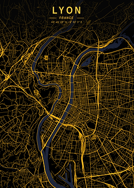 Lyon Golden City Map