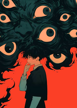 Contemplation under watchful eyes