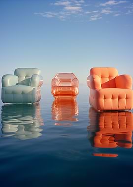 Floating Armchairs on Water