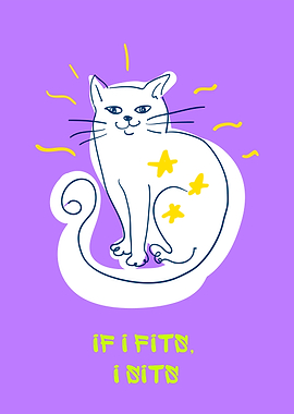 If I fits, I sits cat