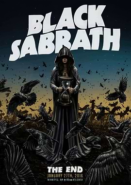 Black Sabbath The End Concert Poster