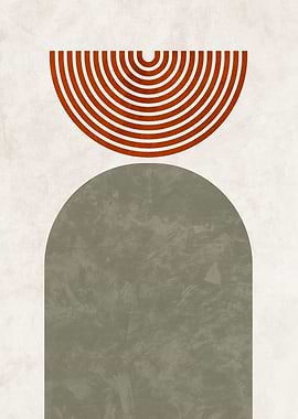 Abstract Geometric Shapes Art Print