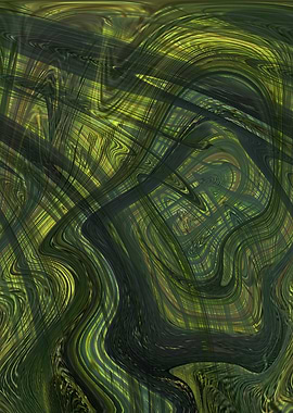 Abstract Green Swirls SDA1