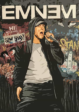 Eminem Graffiti Art