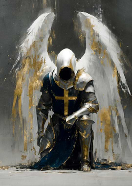 Angel Knight in Prayer