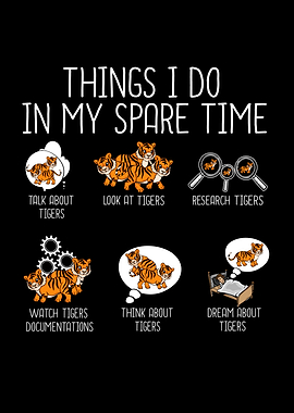 Funny Tiger Lover Gift Kids Boys Girls Cute Tigers