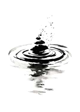 Ink Drop Ripples
