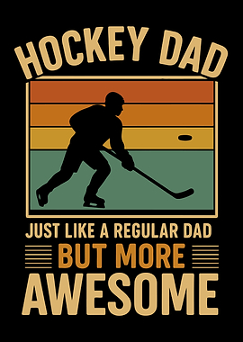 Hockey Dad Awesome Graphic