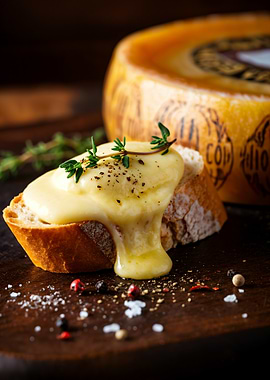 Cheese on Bread with Thyme