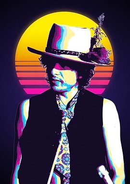 Bob Dylan Retro Portrait