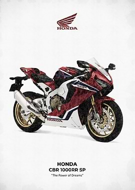 Honda CBR 1000RR SP 2018 sketch art