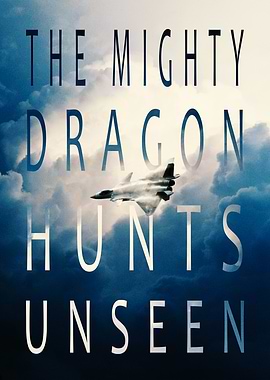 J-20 Mighty Dragon – Chinese Stealth Fighter Jet Poster | Modern Military Aviation Art