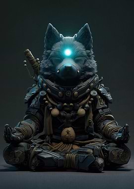 Meditating Wolf Warrior