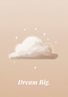 Dream Big Cloud and Stars