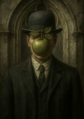 Gothic Man with Apple