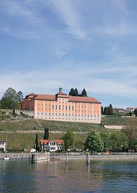 Monastery on a Hill by the Lake