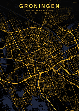 Groningen Golden City Map