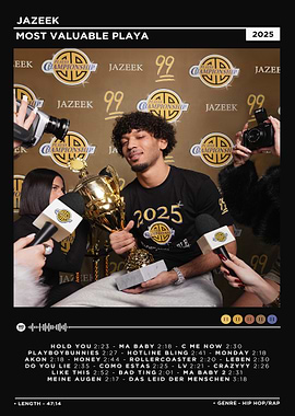 Jazeek Album Cover Most Valuable Playa DARK Version