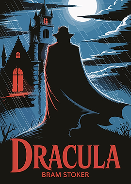 Dracula Book Cover Illustration