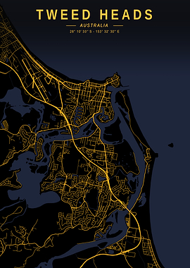 Tweed Heads Golden City Map