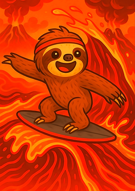 Sloth Surfing on Lava Waves