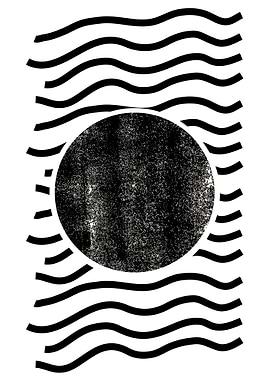 Abstract Black and White Graphic
