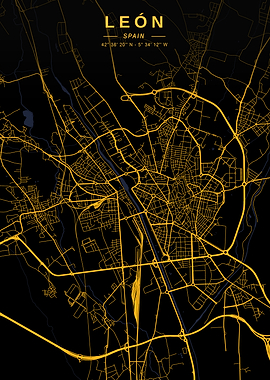 León Golden City Map