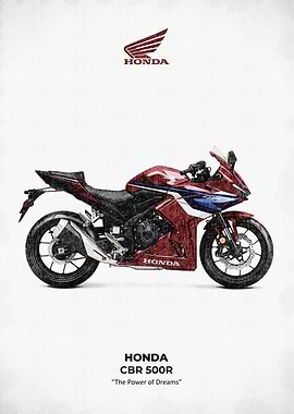 Honda CBR 500R Motorcycle Art