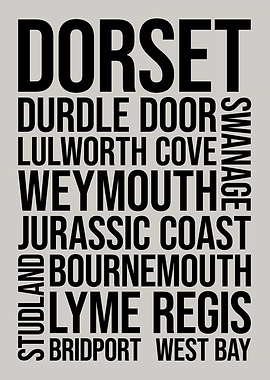 Dorset Typography Word Art