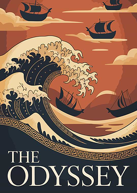 The Odyssey Book Cover Illustration