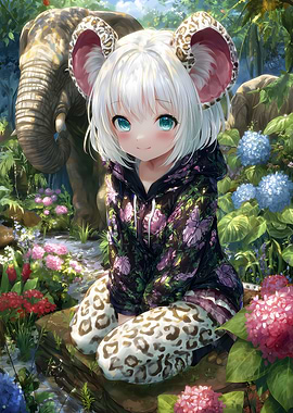 Anime Girl with Elephant Ears