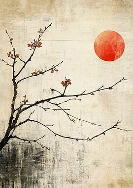 Japanese Cherry Blossom and Rising Sun
