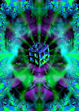 “Cube Creeper” Fractal Art