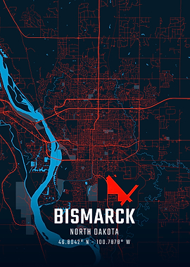 Bismarck City Map