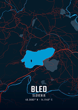 Bled City Map