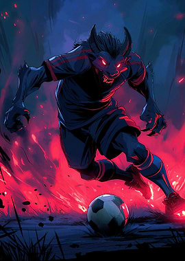 Werewolf Soccer Player