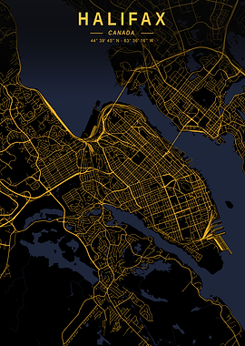 Halifax Golden City Map