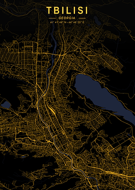 Tbilisi Golden City Map