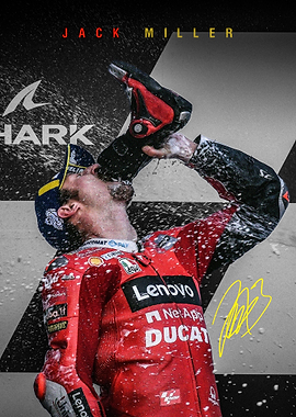 Jack Miller Shoey Celebration