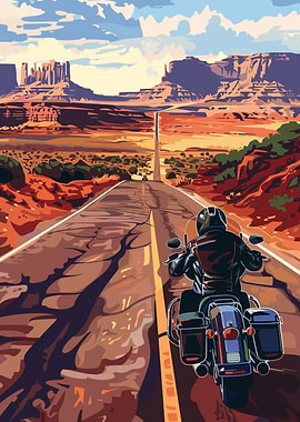 Motorcycle Ride on Route 66