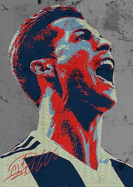 Soccer Player Portrait Art