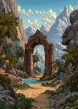 Ancient Archway Landscape